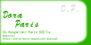 dora paris business card